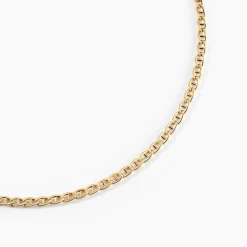 Marc Orian Colliers|Chaines Homme > Collier Capucin Or Jaune Maille Marine Plate