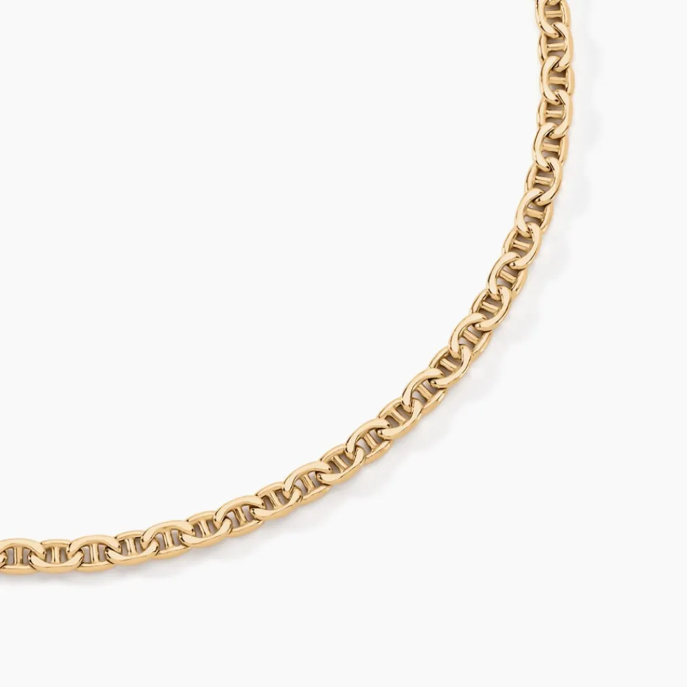 Marc Orian Colliers|Chaines Homme > Collier Capucin Or Jaune Maille Marine Plate