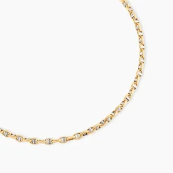 Marc Orian Colliers|Chaines Femme > Collier Carlo Or Bicolore Maille Marine Ronde