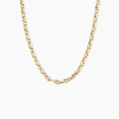 Marc Orian Colliers|Chaines Femme > Collier Carlo Or Bicolore Maille Marine Ronde