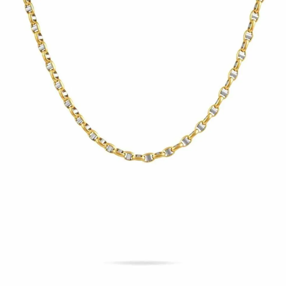 Marc Orian Colliers|Chaines Homme > Collier Carlo Or Bicolore Maille Marine Ronde