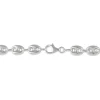 Marc Orian Colliers|Colliers Argent > Collier Carrus Maille Grain De Cafe Argent Blanc