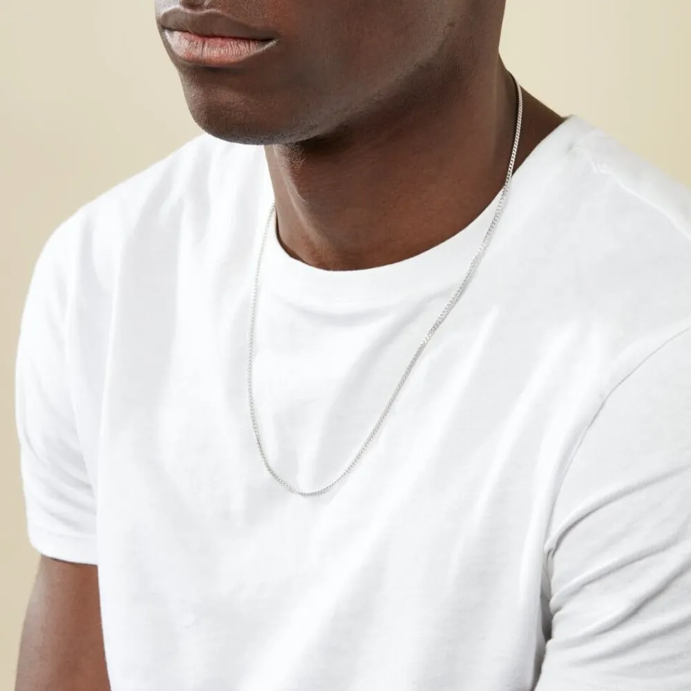 Marc Orian Colliers|Colliers Argent > Collier Casper Argent Blanc
