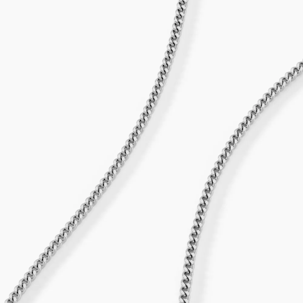 Marc Orian Colliers|Colliers Argent > Collier Casper Argent Blanc