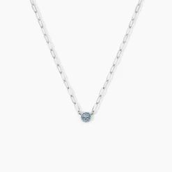 Marc Orian Colliers|Colliers Avec Pierres > Collier Cesarie Argent Blanc Oxyde De Zirconium