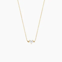 Marc Orian Colliers|Colliers Cœur > Collier Chaim Or Jaune Oxyde