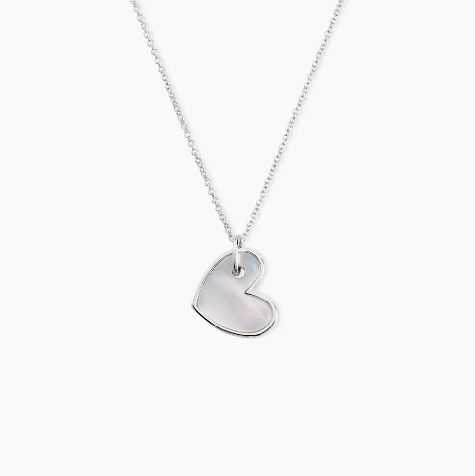 Collier Charla Argent Blanc Nacre