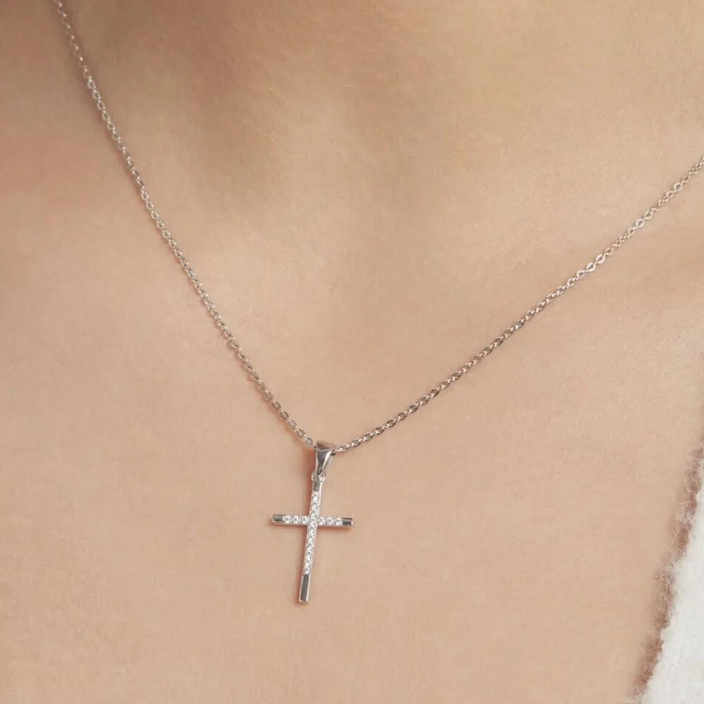 Marc Orian Colliers Fantaisie|Colliers > Collier Chirsta Argent Blanc Oxyde De Zirconium