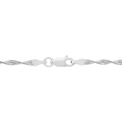 Marc Orian Colliers|Colliers Argent > Collier Ciana Torsade Diamante Argent Blanc