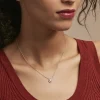 Collier Classical Plaqué Or Jaune Oxyde De Zirconium