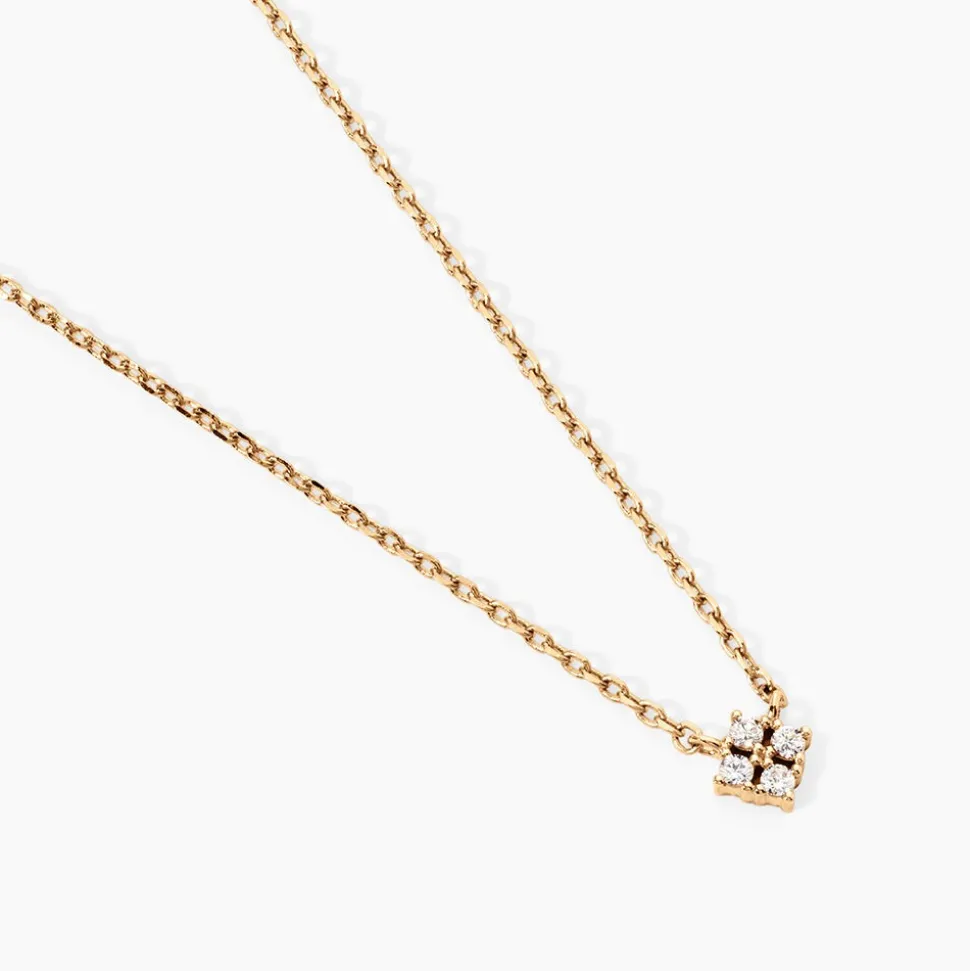 Collier éclat Perlé Plaqué Or Oxyde De Zirconium