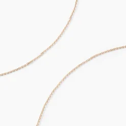 Collier Claudine Argent Rose