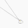 Collier Cleane Or Jaune Argent Blanc Oxyde De Zirconium