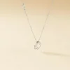 Collier Coeur Ktl Or Blanc Diamant