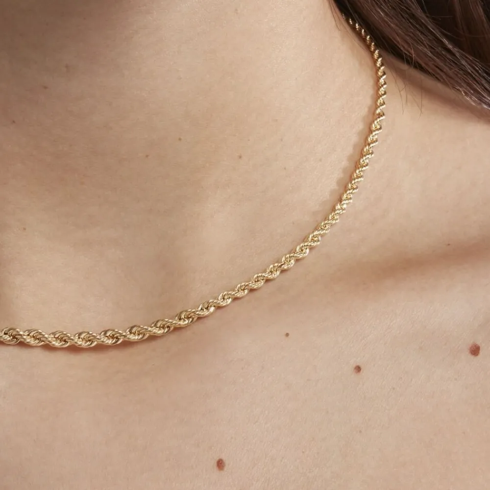 Marc Orian Colliers|Bijoux Femme > Collier Cordelia Danilo Maille Corde Or Jaune