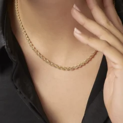 Marc Orian Colliers|Chaines Femme > Collier Cordelia Danilo Maille Corde Or Jaune