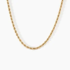 Collier Cordelia Maille Corde Or Jaune