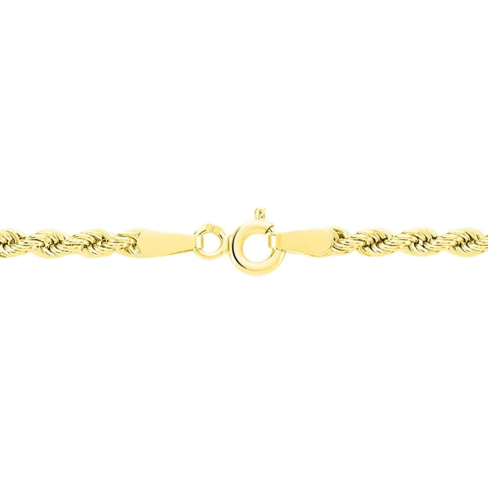 Collier Cordelia Maille Corde Or Jaune