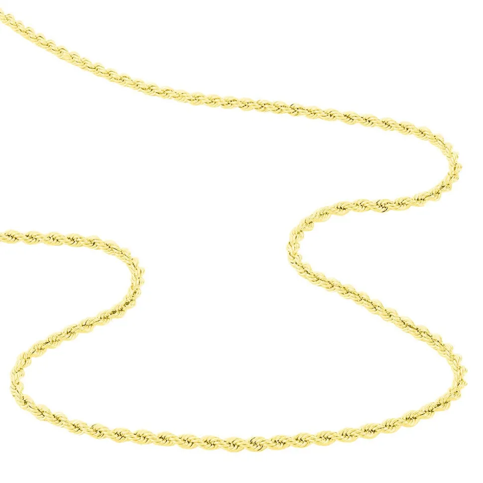 Collier Cordelia Maille Corde Or Jaune
