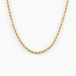 Marc Orian Colliers|Chaines Femme > Collier Cordelia Maille Corde Et Venitienne Or Bicolore