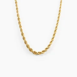 Marc Orian Colliers|Chaines Femme > Collier Cordelia Maille Corde Or Jaune