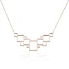 Collier Crispine Acier Rose