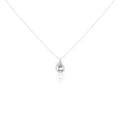 Marc Orian Colliers|Colliers Avec Pierres > Collier Daen Or Blanc Topaze Oxyde