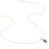 Marc Orian Colliers|Colliers Avec Pierres > Collier Dalia Or Rose Topaze Et Oxyde De Zirconium