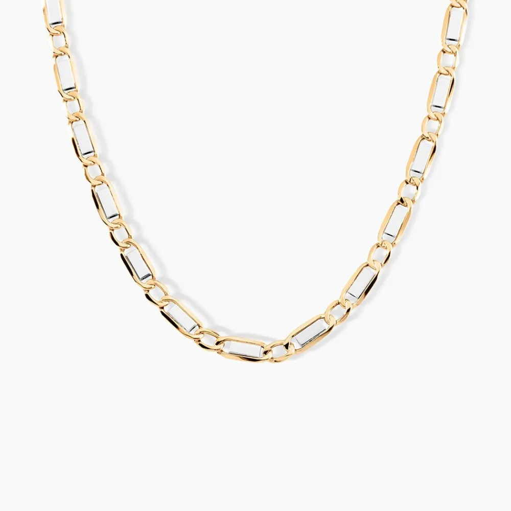 Marc Orian Colliers|Chaines Homme > Collier Danae Plaquette Or Bicolore