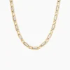 Marc Orian Colliers|Chaines Homme > Collier Danae Plaquette Or Bicolore