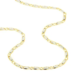Marc Orian Colliers|Chaines Homme > Collier Danae Plaquette Or Bicolore