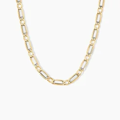 Marc Orian Colliers|Chaines Homme > Collier Danae Plaquette Or Bicolore