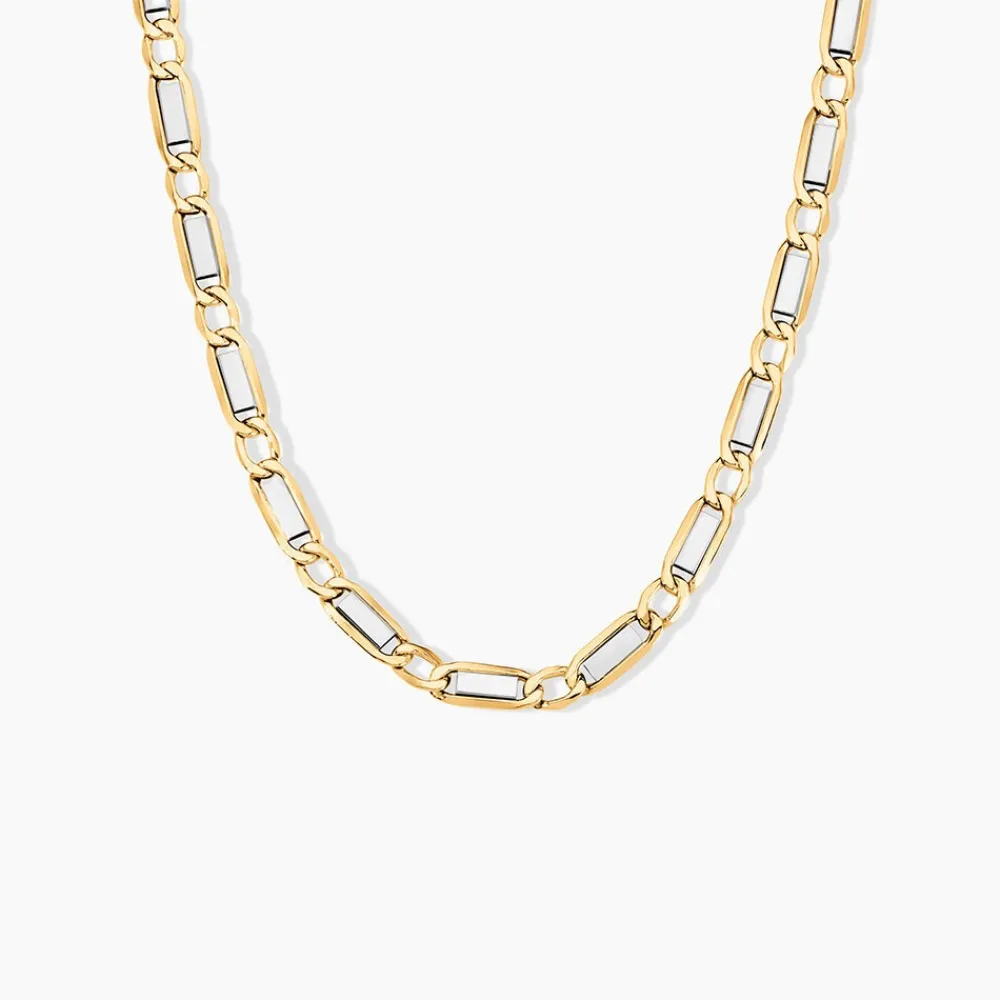 Marc Orian Colliers|Chaines Homme > Collier Danae Plaquette Or Bicolore