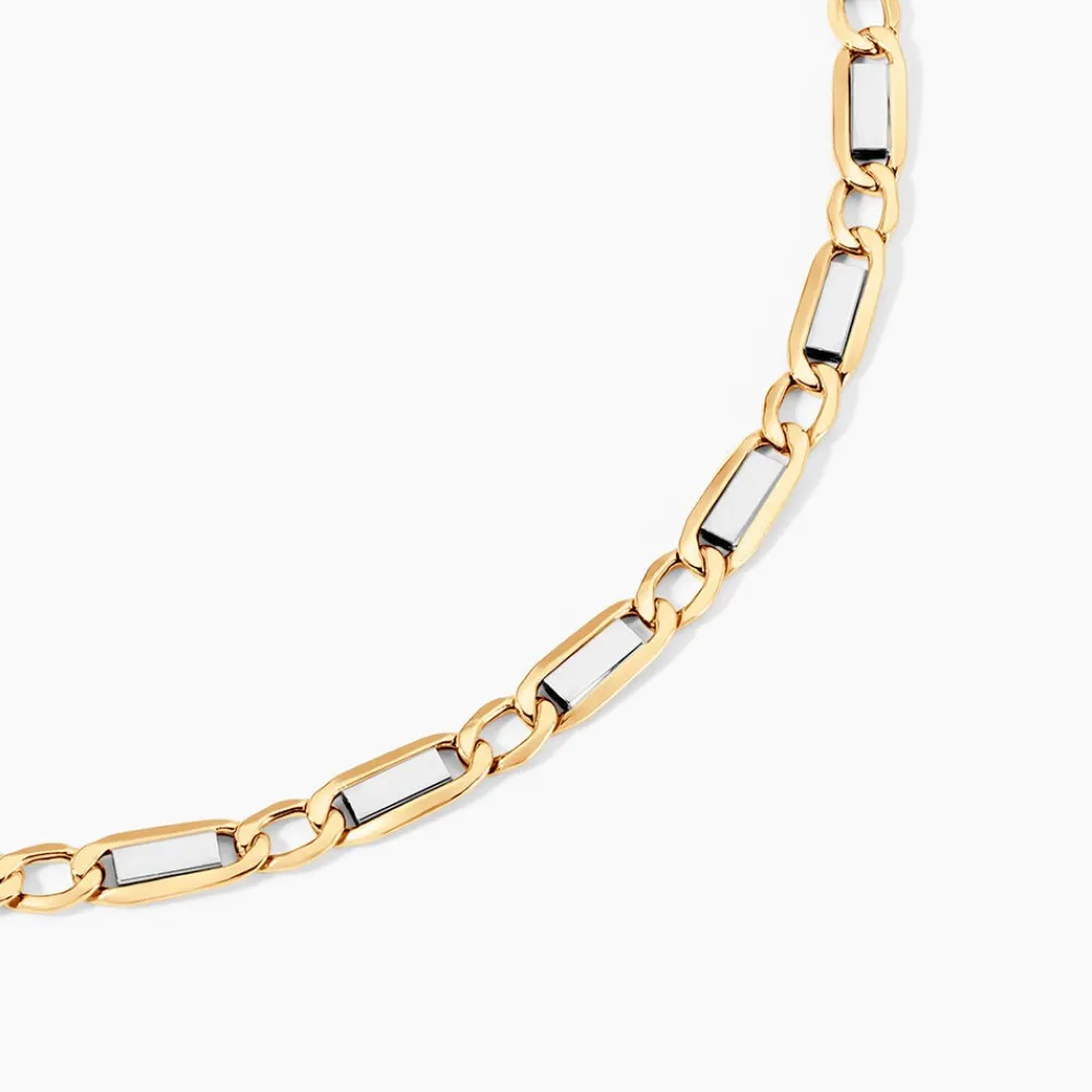 Marc Orian Colliers|Chaines Homme > Collier Danae Plaquette Or Bicolore
