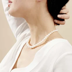 Marc Orian Colliers|Colliers Avec Pierres > Collier Danilo Baroque Or Jaune Perle De Culture