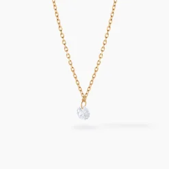 Collier Delma Plaqué Or Jaune Oxyde De Zirconium