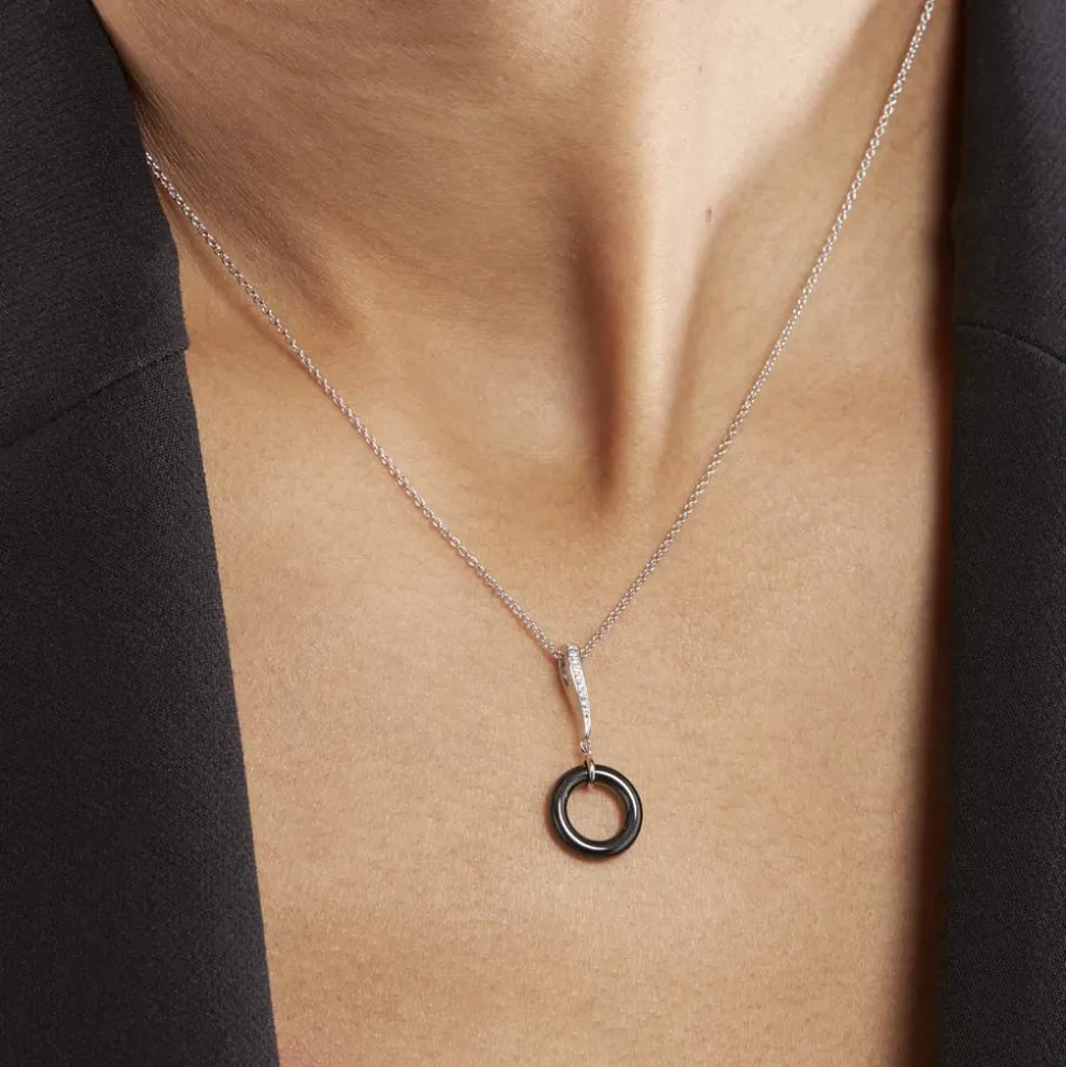 Collier Delphinia Argent Blanc Oxyde De Zirconium