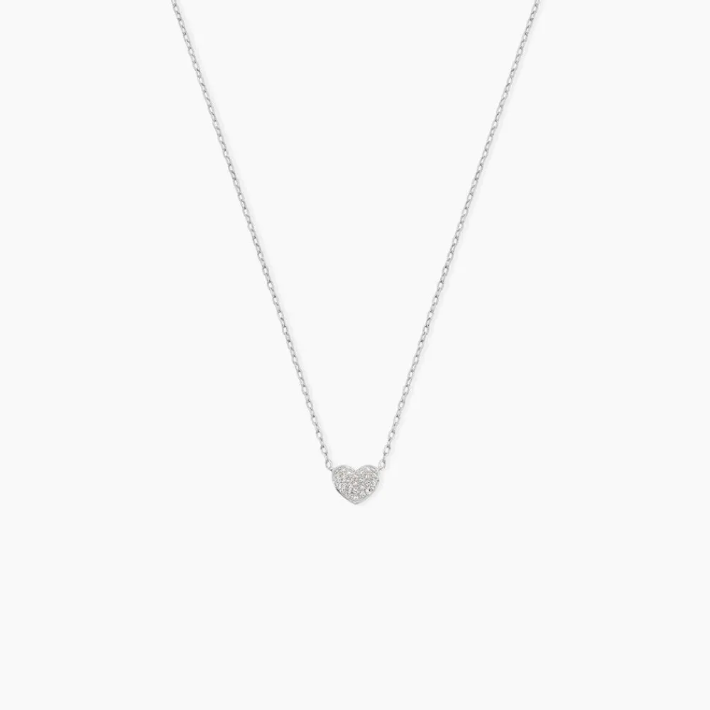 Marc Orian Colliers Diamant|Colliers Cœur > Collier Dimitra Or Blanc Diamant