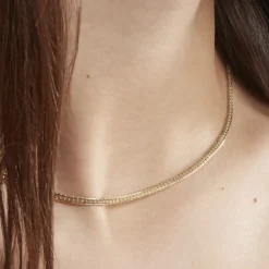 Marc Orian Colliers|Chaines Femme > Collier Doline Maille Anglaise Or Jaune