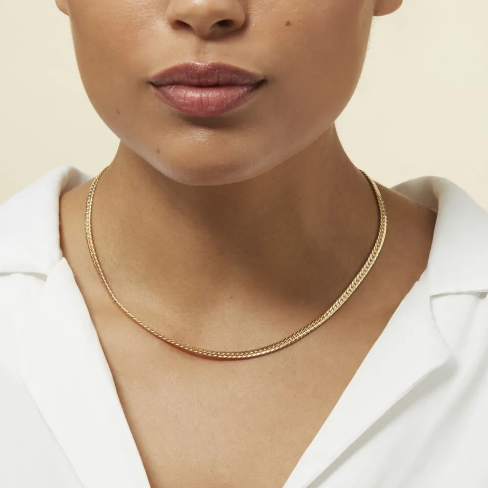 Marc Orian Colliers|Chaines Femme > Collier Doline Maille Anglaise Or Jaune