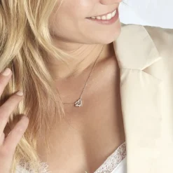 Collier Donatiane Argent Blanc Oxyde De Zirconium