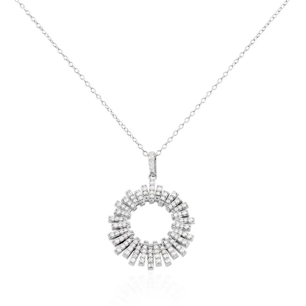Marc Orian Colliers|Colliers Avec Pierres > Collier Doretta Argent Blanc Oxyde De Zirconium