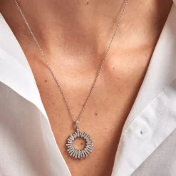 Marc Orian Colliers|Colliers Avec Pierres > Collier Doretta Argent Blanc Oxyde De Zirconium