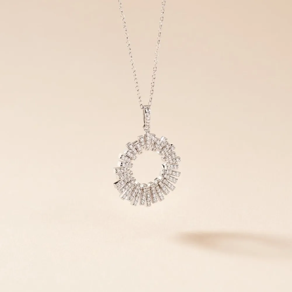 Marc Orian Colliers|Colliers Avec Pierres > Collier Doretta Argent Blanc Oxyde De Zirconium