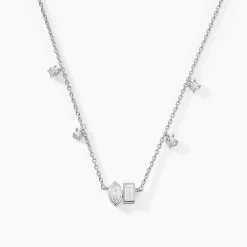 Marc Orian Colliers Fantaisie|Colliers > Collier Dua De Zirconium argent blanc oxyde