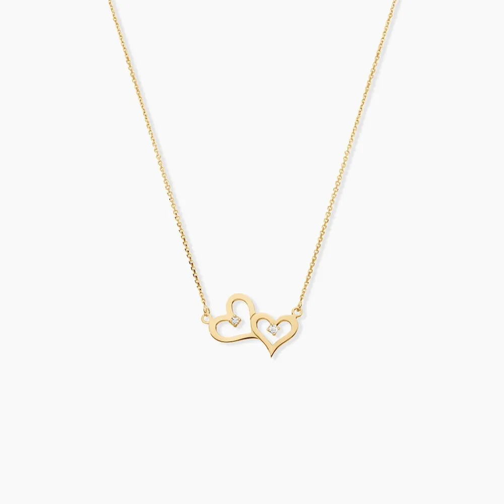 Marc Orian Colliers|Colliers Cœur > Collier Duleep Or Jaune Oxyde De Zirconium
