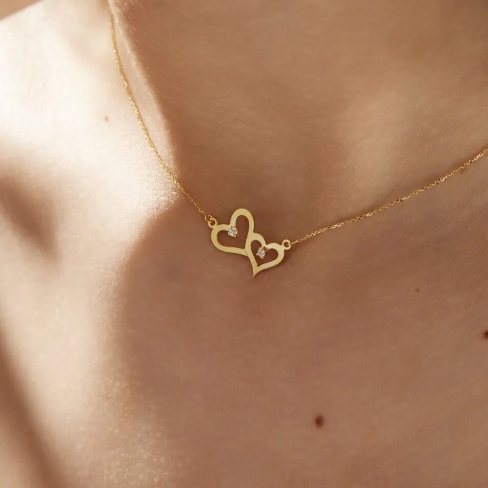Marc Orian Colliers|Colliers Cœur > Collier Duleep Or Jaune Oxyde De Zirconium