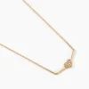 Marc Orian Colliers|Colliers Cœur > Collier Eclat D'amour Or Jaune Oxyde De Zirconium