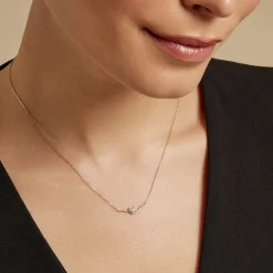 Marc Orian Colliers|Colliers Cœur > Collier Eclat D'amour Or Jaune Oxyde De Zirconium