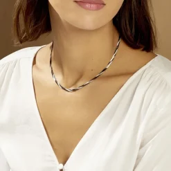 Marc Orian Colliers Fantaisie|Colliers > Collier Ehud Argent Bicolore